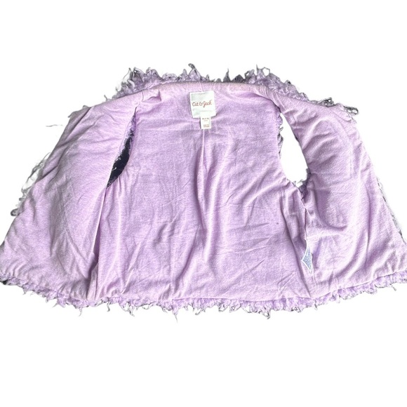 Cat & Jack Lilac sherpa short sleeved Vest kids - Picture 2 of 4